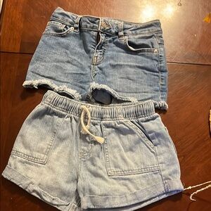 Denim Shorts Set